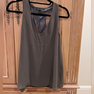 Banana Republic Army Green Sleeveless Blouse
